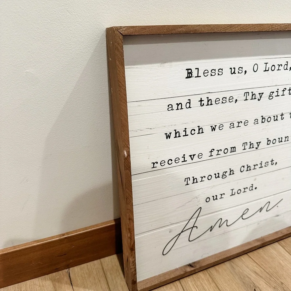 Spiritual Quote Wood Framed‎ Wall Hanging 
